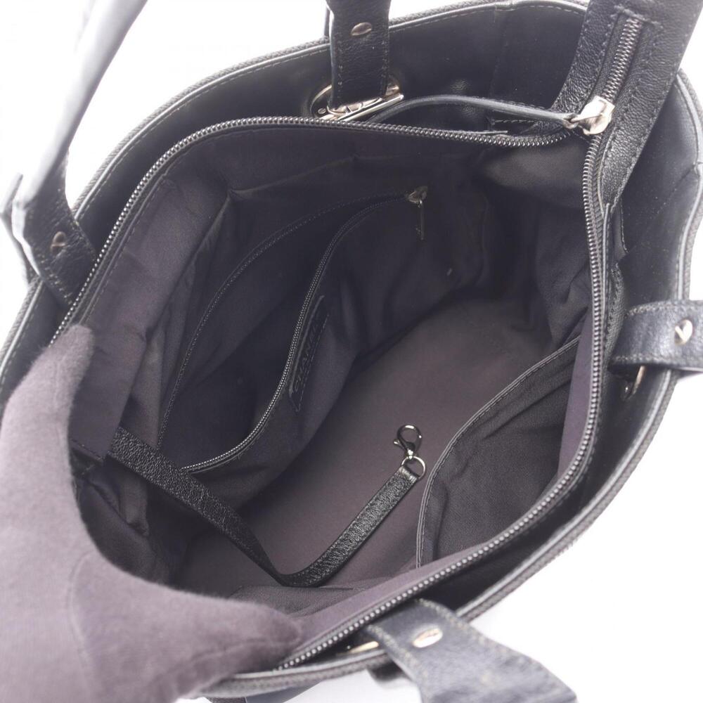 CHANEL Black Leather Tote Bag - Picture 3 of 10